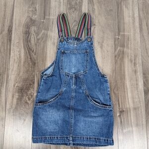 Gap Girls Rainbow Skirtall Dress Size Small Denim